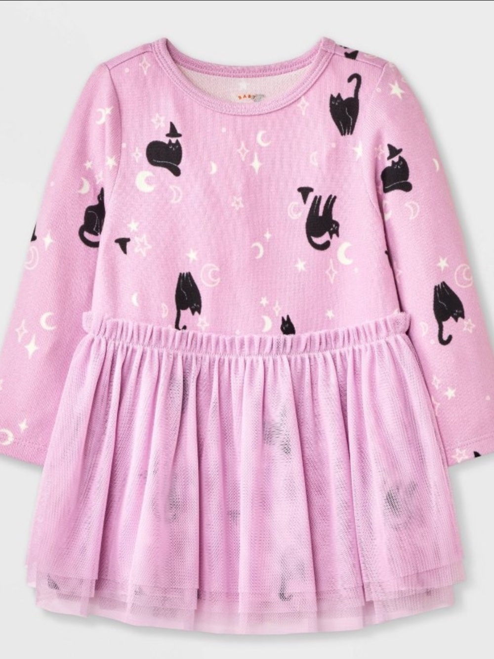💜🖤 NWT Cat & Jack Cat Witch Tulle Dress - Halloween - Newborn 💜🖤